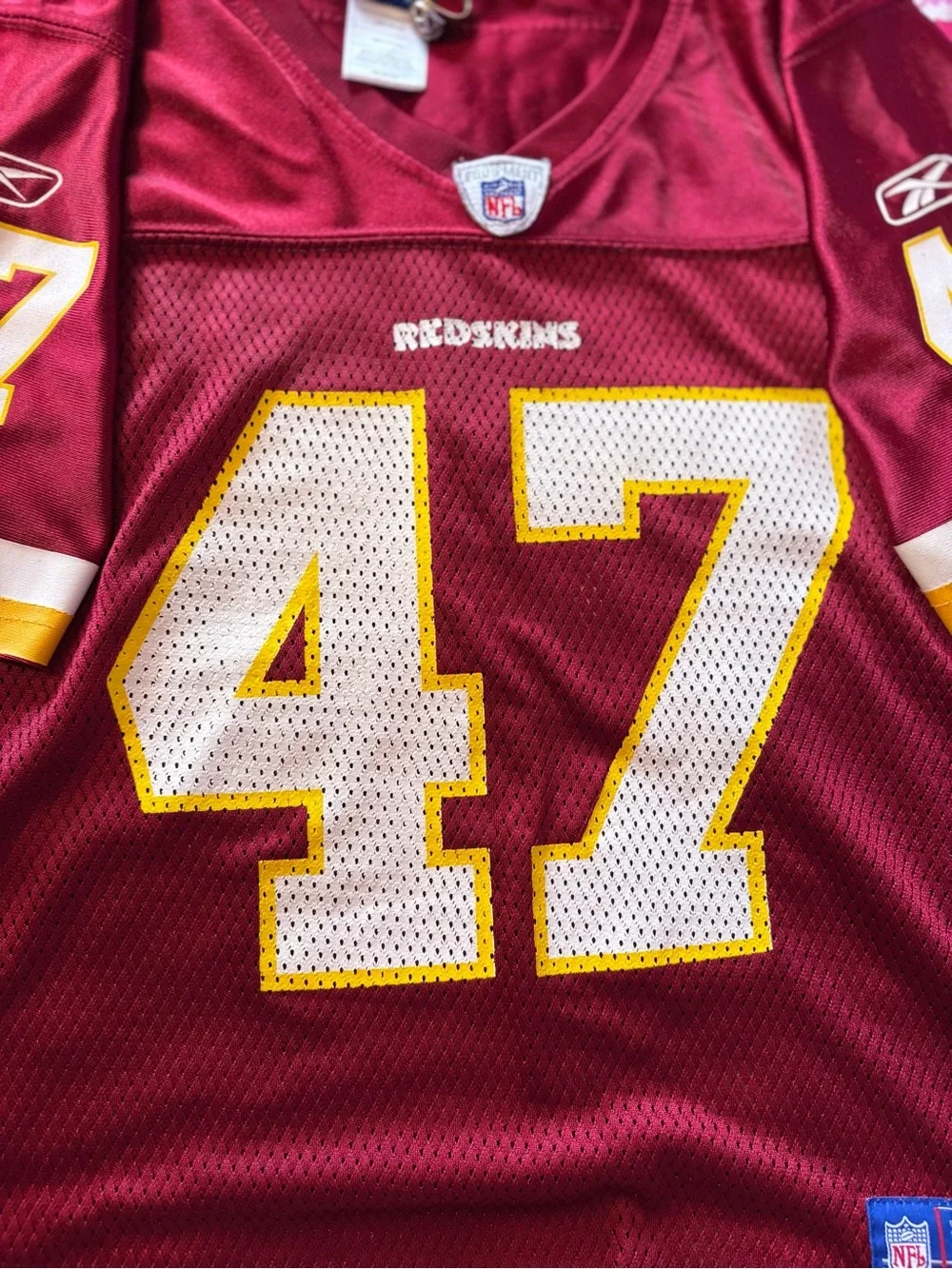 Washington Commanders Reebok NFL Chris Cooley #47 Jersey women’s Med 22x20 GUC